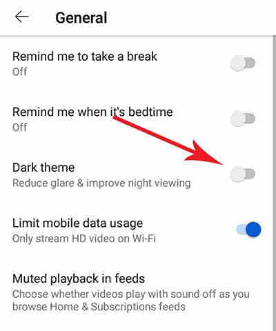 Youtube setting 4