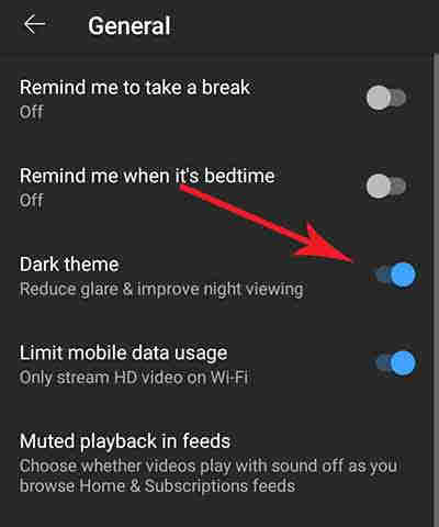 Youtube setting 5